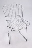 -15% Krzesło NET SOFT chrom - czarna poduszka, metal
