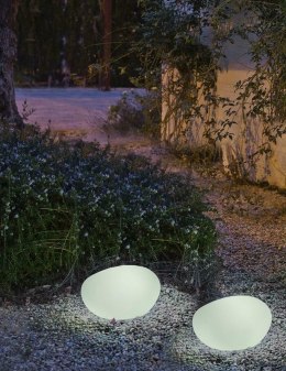 -15% NEW GARDEN lampa ogrodowa PETRA 40 SOLAR & BATTERY biała