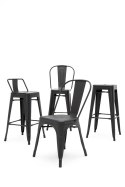 -15% Krzesło barowe TOWER 76 (Paris) czarne