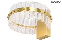 -15% MOOSEE lampa ścienna SATURNUS WALL złota - LED, kryształ, stal szczotkowana