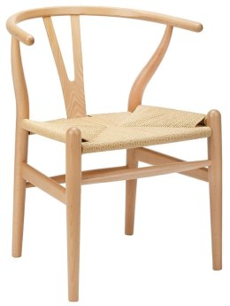 -15% Krzesło WISHBONE natural - drewno bukowe, naturalne włókno