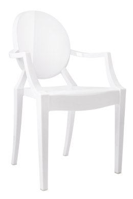 -15% Krzesło LOUIS białe - poliwęglan