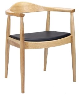 -15% Krzesło KENNEDY naturalne - drewno jesion, ekoskóra