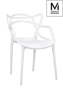 -15% MODESTO krzesło HILO białe - polipropylen