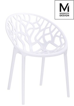 -15% MODESTO krzesło KORAL białe - polipropylen