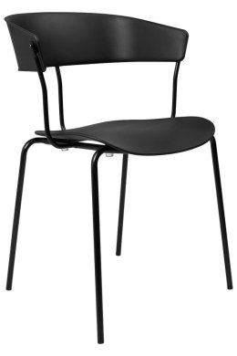 -15% Krzesło JETT czarne - polipropylen, metal