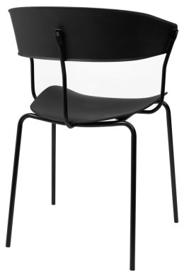-15% Krzesło JETT czarne - polipropylen, metal