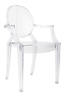 -15% Krzesło LOUIS transparentne - poliwęglan