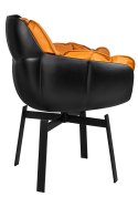 KOD -5% | Krzesło obrotowe SHIBA brązowe / czarne