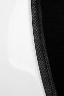 KOD -5% | Fotel OVALIA biało-czarny - włókno szklane