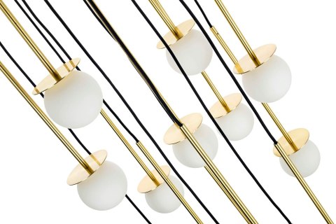Lampa wisząca CANNON DISC 16 złota - mosiądz, szkło Lampa wisząca CANNON DISC 16 złota - mosiądz, szkło