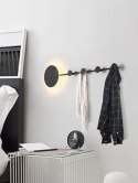 -15% MOOSEE lampa ścienna SHADOW HANG z wieszakiem czarna