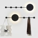 -15% MOOSEE lampa ścienna SHADOW HANG z wieszakiem czarna