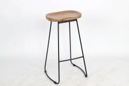 KOD -5% | Krzesło barowe RAW czarne / naturalne