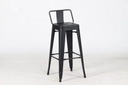 KOD -5% | Krzesło barowe TOWER BACK 76 (Paris) czarne
