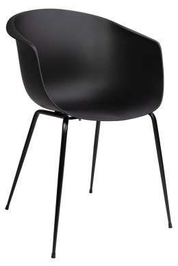 KOD -5% | Krzesło RALF czarne - polipropylen, metal