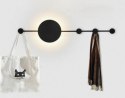 -15% MOOSEE lampa ścienna SHADOW HANG z wieszakiem czarna