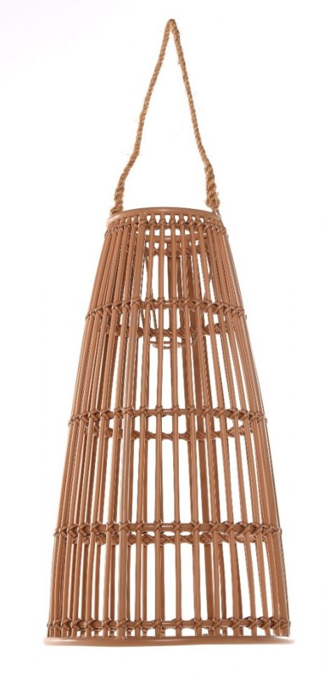 LAMPION BAHIA S ŚR40X71CM ALUMINIUM EKORATTAN NATURAL LAMPION BAHIA S ŚR40X71CM ALUMINIUM EKORATTAN NATURAL