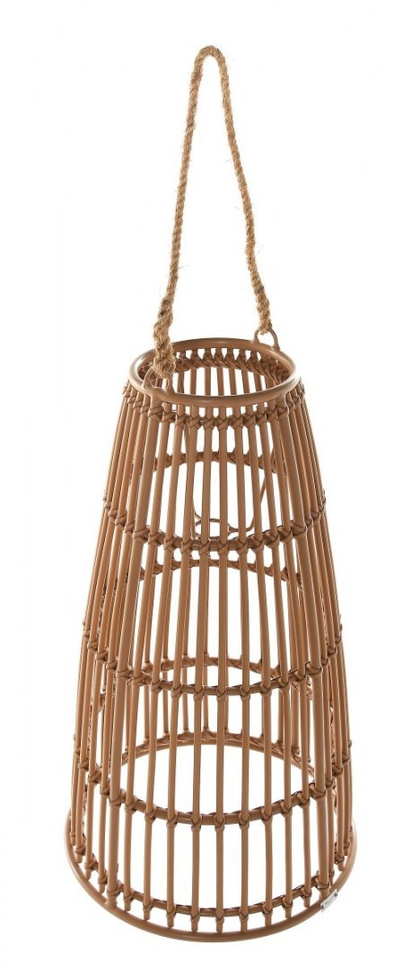 LAMPION BAHIA S ŚR40X71CM ALUMINIUM EKORATTAN NATURAL LAMPION BAHIA S ŚR40X71CM ALUMINIUM EKORATTAN NATURAL