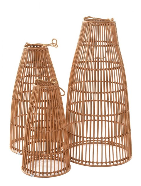 LAMPION BAHIA S ŚR40X71CM ALUMINIUM EKORATTAN NATURAL LAMPION BAHIA S ŚR40X71CM ALUMINIUM EKORATTAN NATURAL