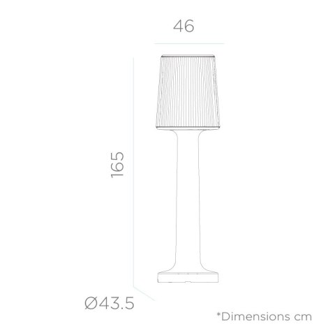 NEW GARDEN lampa ogrodowa CARMEN 165 B biała - LED, wbudowana bateria NEW GARDEN lampa ogrodowa CARMEN 165 B biała - LED, wbudowana bateria