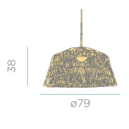 -15% NEW GARDEN lampa wisząca AMALFI 80 INDOOR