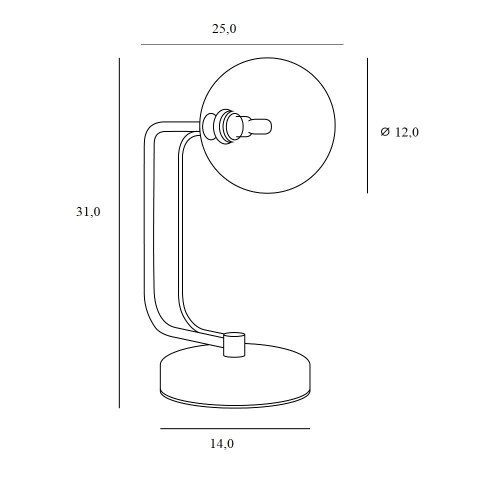 MAXLIGHT T0047 LAMPA STOŁOWA BUBBLE