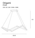 MAXLIGHT P0364 LAMPA WISZĄCA DUŻA ORIGAMI