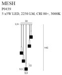 MAXLIGHT P0439 LAMPA WISZĄCA MESH V