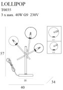 MAXLIGHT T0035 LAMPA STOŁOWA LOLLIPOP