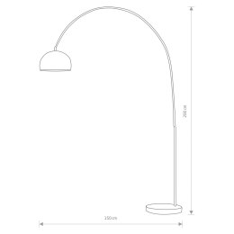 LAMPA PODŁOGOWA COSMO CHROM S 4917 NOWODVORSKI