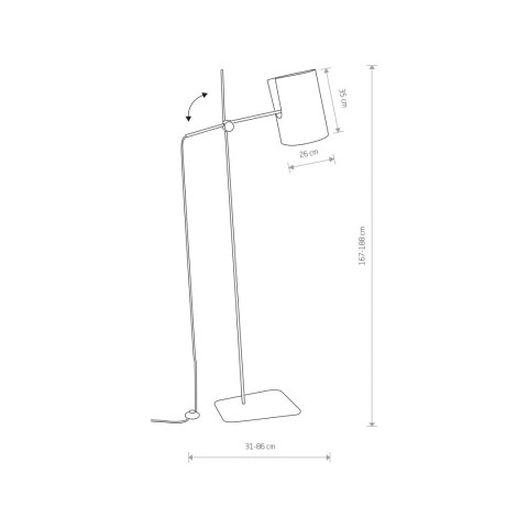 LAMPA PODŁOGOWA ZELDA I 6010 NOWODVORSKI LAMPA PODŁOGOWA ZELDA I 6010 NOWODVORSKI