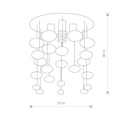 LAMPA WISZĄCA SALVA E 5428 NOWODVORSKI