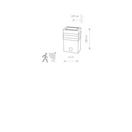 KINKIET RIO IP54 SENSOR 7017 NOWODVORSKI