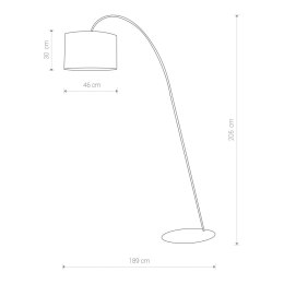 LAMPA PODŁOGOWA ALICE GRAY 6818 NOWODVORSKI