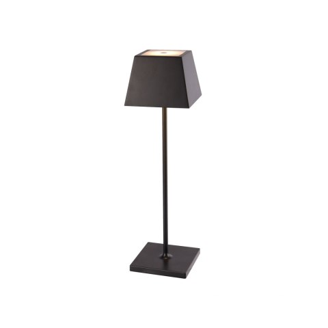 LAMPA OGRODOWA BEZPRZEWODOWA NA STÓŁ USB MAHE LED BLACK 8398 NOWODVORSKI