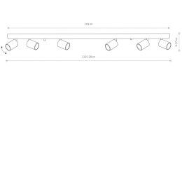 LAMPA SUFITOWA SPOT EYE SPOT BLACK 6611 NOWODVORSKI