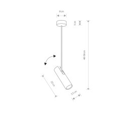 LAMPA WISZĄCA EYE SUPER GRAPHITE 6495 NOWODVORSKI