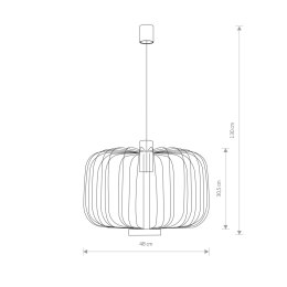 LAMPA WISZĄCA ALLAN CZARNY 6941 NOWODVORSKI