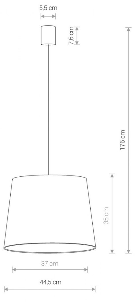 LAMPA WISZĄCA CONE M BLUE 8443 NOWODVORSKI LAMPA WISZĄCA CONE M BLUE 8443 NOWODVORSKI