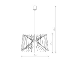 LAMPA WISZĄCA NESS WHITE 6767 NOWODVORSKI