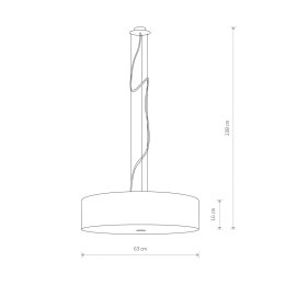 LAMPA WISZĄCA VIVIANE WHITE III (6772) NOWODVORSKI