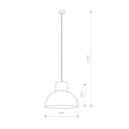 LAMPA WISZĄCA WORKS CONCRETE I 6510 NOWODVORSKI