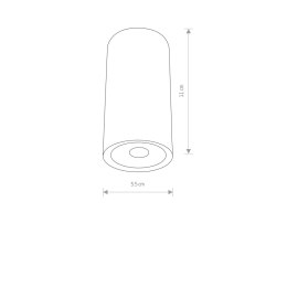 LAMPA SUFITOWA ZEWNĘTRZNA IP54 EDESA LED BLACK S 9110 NOWODVORSKI