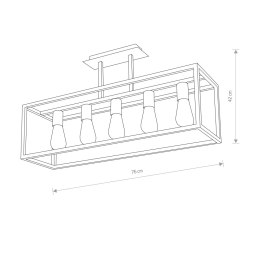 LAMPA WISZĄCA CRATE 9047 NOWODVORSKI