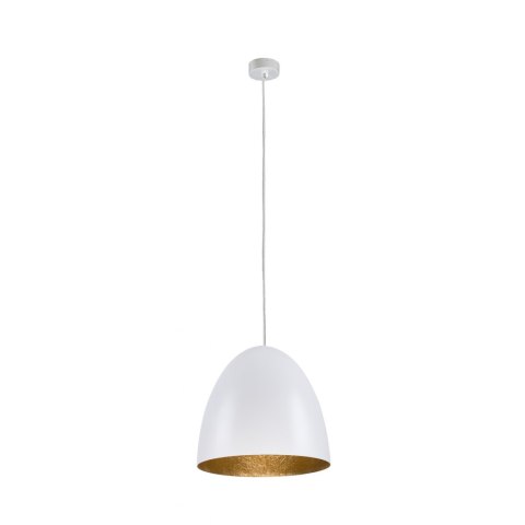 LAMPA WISZĄCA EGG M BIAŁO-ZŁOTY 9021 NOWODVORSKI