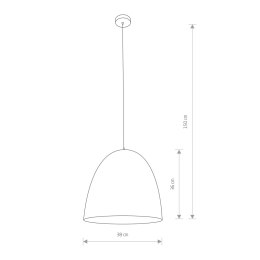 LAMPA WISZĄCA EGG M BIAŁO-ZŁOTY 9021 NOWODVORSKI