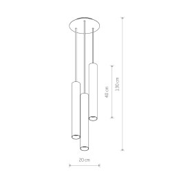 LAMPA WISZĄCA EYE L 3 8917 NOWODVORSKI