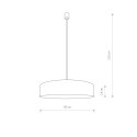 LAMPA WISZĄCA TURDA GRAY III 8946 NOWODVORSKI