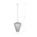 LAMPA WISZĄCA WAVE L ZŁOTA 8857 NOWODVORSKI